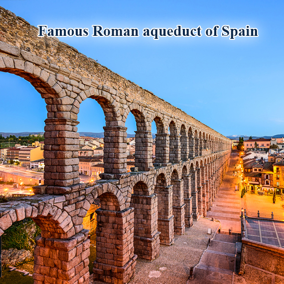 Famous Roman aqueduct of Spain